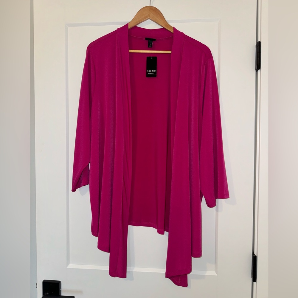 Torrid Hot Pink Cardigan